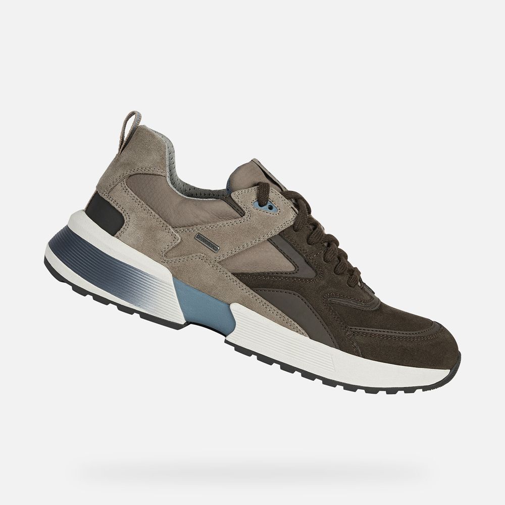 Geox Erkek Spor Ayakkabı Gri - Naviglio Abx - GXD-802743